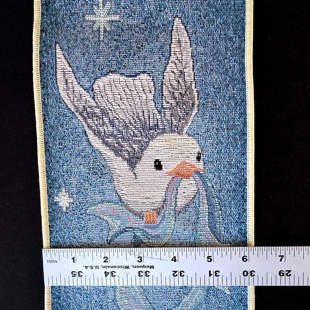 Fitz Floyd Moon Stars Dream Little Dream Bell Pull Tapestry Wall Hanging Nursery